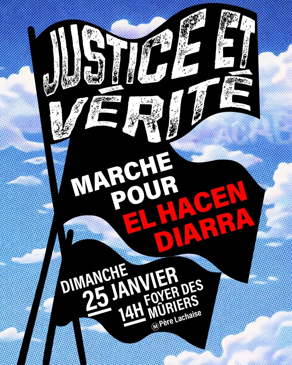 Nos vies comptent: justice et vérité pour El Hacen Diarra!